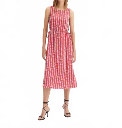 Compañía Fantástica Long Cut Out Dress In Zambeze In Pink