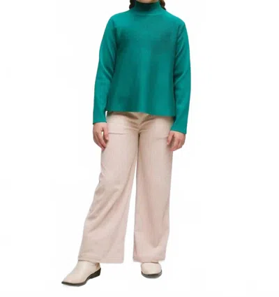 Compañía Fantástica Kids' Long Sleeve Turtleneck Top In Green