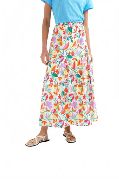 Compañía Fantástica Lotto Print Maxi Skirt In Multi
