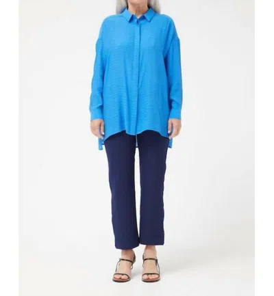 Compañía Fantástica Oversized Fluid Shirt In Blue