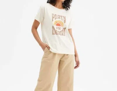 Compañía Fantástica Party In The Desert Cotton T-shirt In Off White