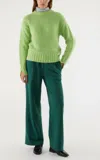 Compañía Fantástica Pleated Trouser In Green In Green