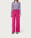 Compañía Fantástica Serpentina Stripe Print Shirt In Blue/pink In Multi