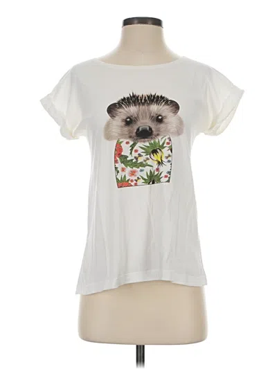 Pre-owned Compañía Fantástica Short Sleeve T-shirt In Ivory
