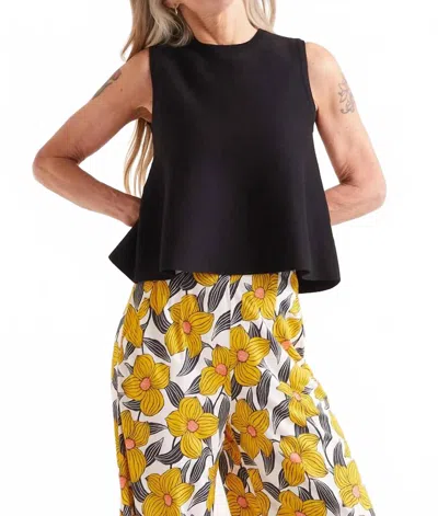 Compañía Fantástica Sleeveless Knit Top In Black