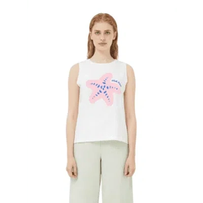 Compañía Fantástica Starfish Printed Top In White From