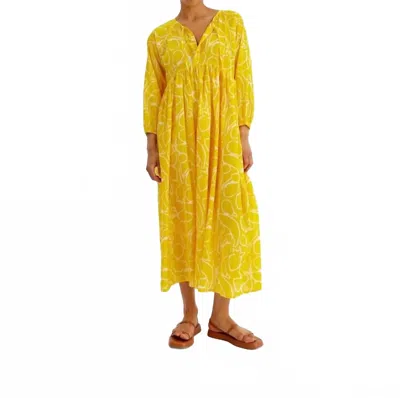 Compañía Fantástica Sunshine Floral Midi Tunic In Yellow