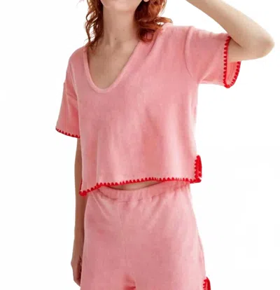 Compañía Fantástica Terry Shorts Set In Pink