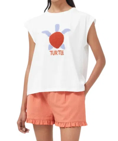 Compañía Fantástica Turtle Print T-shirt In White