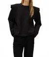 Compañía Fantástica Wave Sweatshirt In Black In Black