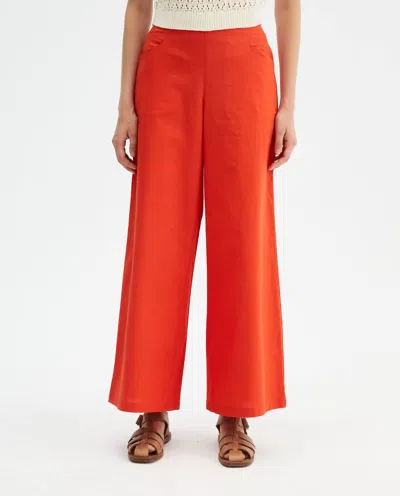 Compañía Fantástica Women's High-waisted Wide-leg Trousers In Red