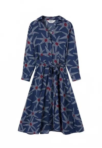 Compañía Fantástica Women's Starship Print Midi Dress In Blue