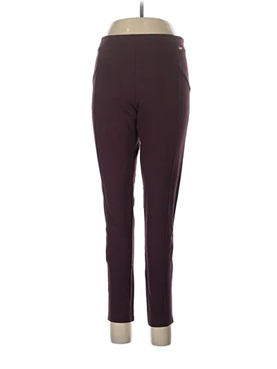 Pre-owned Company Ellen Tracy Active Pants In Burgundy