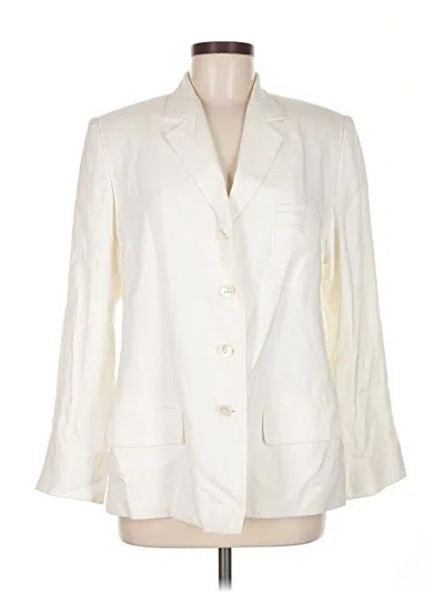 Pre-owned Company Ellen Tracy Blazer Jacket In White