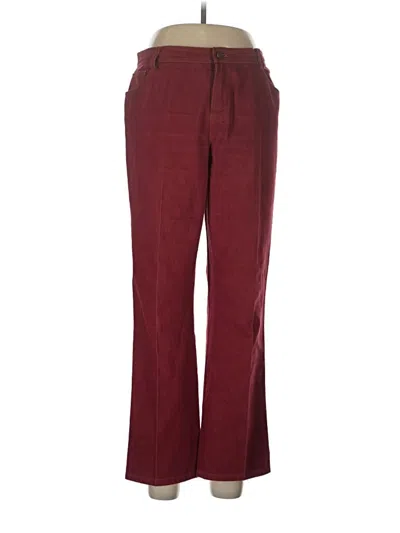 Pre-owned Company Ellen Tracy Casual Pants In Burgundy