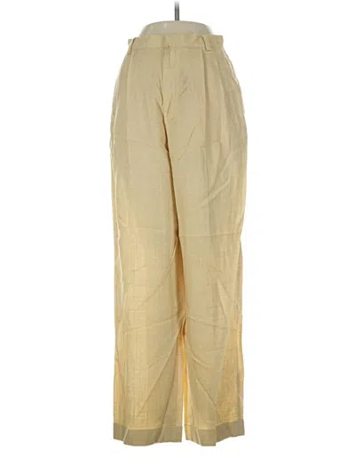 Pre-owned Company Ellen Tracy Khaki Pant In Gold