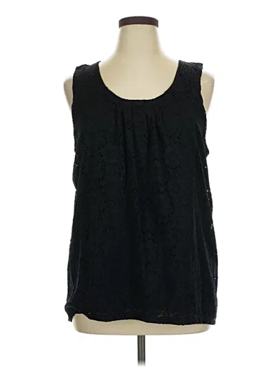 Pre-owned Company Ellen Tracy Sleeveless Blouse In Black