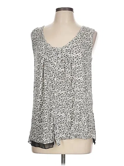 Pre-owned Company Ellen Tracy Sleeveless Blouse In Gray