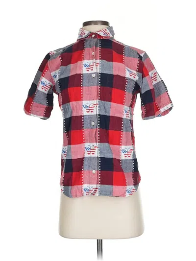 Pre-owned Company One Short Sleeve Button Down Shirt In Red
