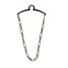 Competition Inc. Men's Figaro Style Link Tie Chain In Gold
