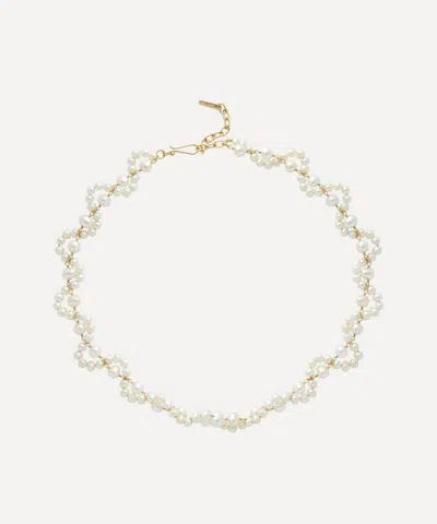 Completedworks 18ct Gold-plated Vermeil Silver Tide Pearl Necklace
