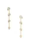 Completedworks Crystal And 18k Gold-plated Drop Earrings