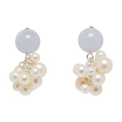 Completedworks Agate Earrings In Silver