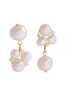 Completedworks Asymmetric Pearl 18kt Gold Vermeil Drop Earrings In Pearl