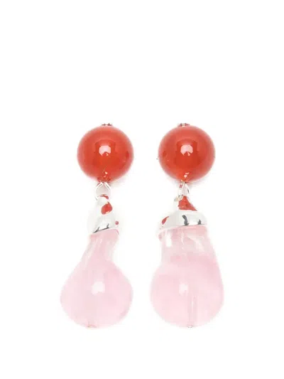 Completedworks Beak Drop Earrings In Pink