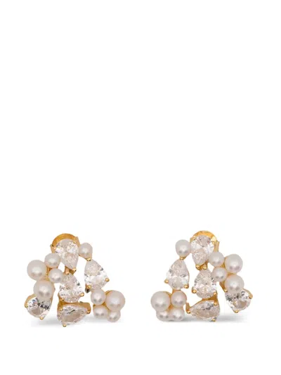 Completedworks Breaths We Dare To Take Embellishment Earrings In Pink