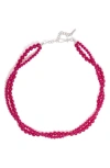 Completedworks Chalcedony Beaded Necklace In Pattern