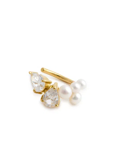 Completedworks Chasing Shadows Embellished 18kt Gold Vermeil Ear Cuff