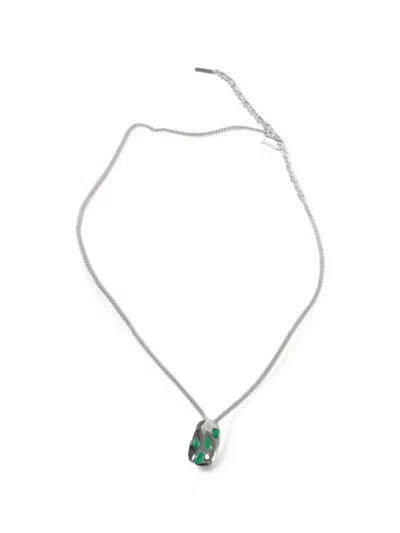 Completedworks Cobblestones Resin-stone Necklace In Silver