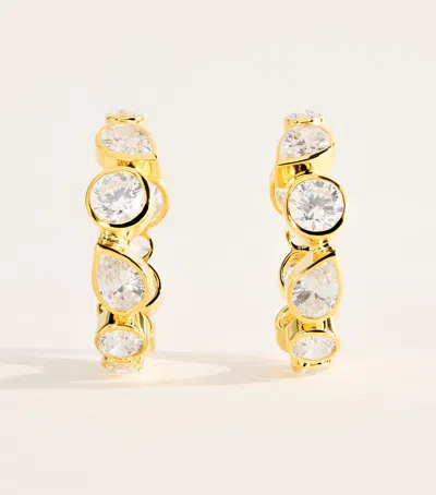 Completedworks Crystal A Few Good Anti-heroes Hoop Earrings In Gold