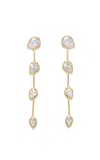 Completedworks Crystal And 18k Gold-plated Drop Earrings In Gold