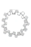 Completedworks Cubic Zirconia Bracelet In Rhodium