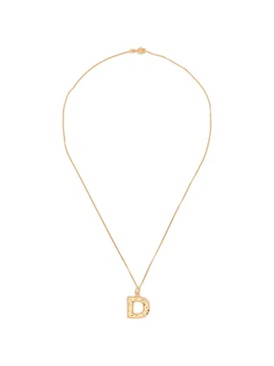 Completedworks D-pendant Necklace In Gold