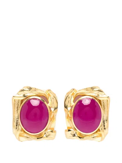 Completedworks Embellished Earrings In Gold