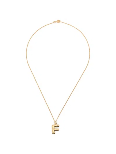 Completedworks F-pendant Necklace In Gold