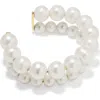 Completedworks Freshwater Pearl Double Bracelet In Metallic