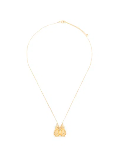 Completedworks Gemini Zodiac Ballon Twins-pendant Necklace In Gold