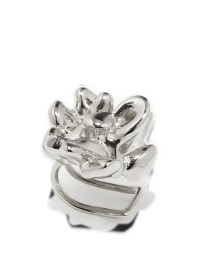 Completedworks General Strike Ear Cuffs In Silver