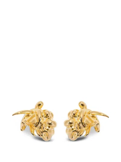 Completedworks General Strike Molten-effect Earrings In Gold