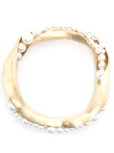 Completedworks Gold-tone Napkin Ring Set In Metallic