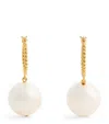 Completedworks Gold Vermeil And Pearl Granny Smith Earrings In Silver