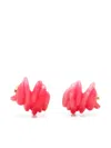 Completedworks Gold Vermeil Clash Resin Earrings In Pink