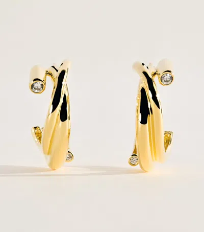 Completedworks Gold-plated Irregular Hoop Earrings