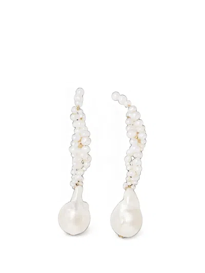 Completedworks Gotcha Pearl Earrings In Metallic