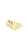 Completedworks Hair Barrette In 18k Gold Plated