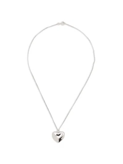 Completedworks Heart-pendant Necklace In White